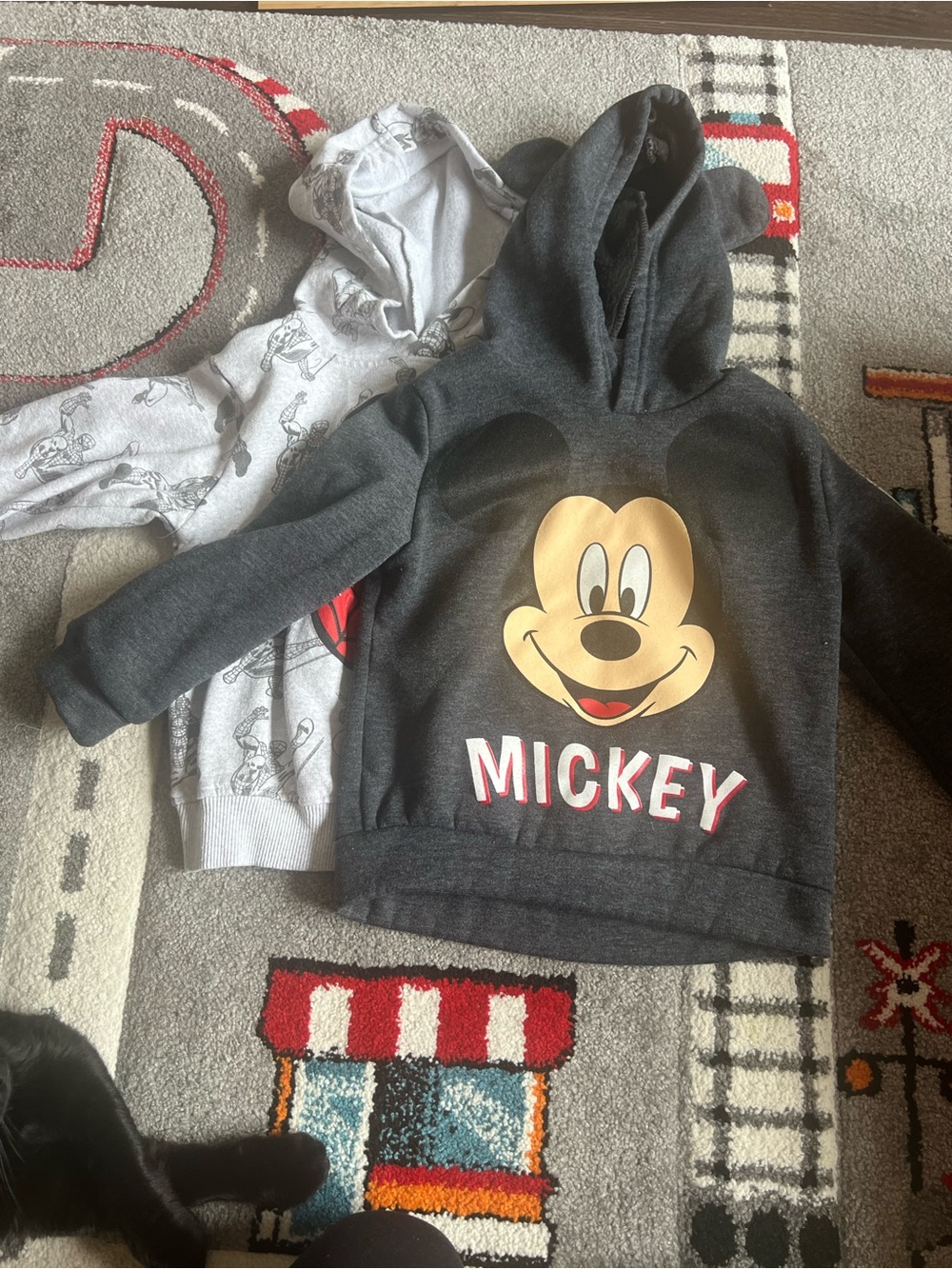 Children’s Mickey Mouse & Spiderman Hoodies- Size 5